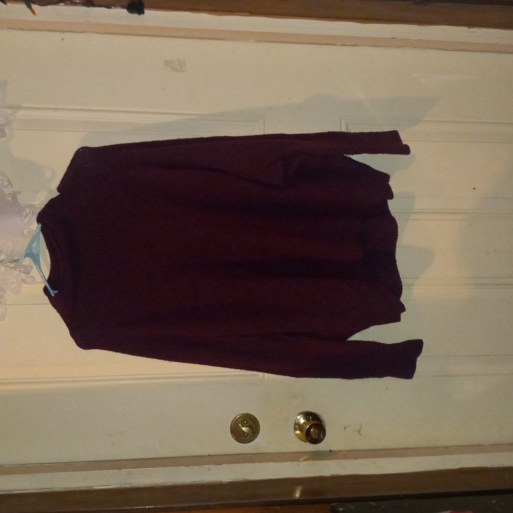 Long purple turtle neck